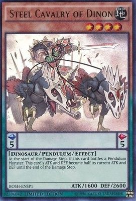 Steel Cavalry of Dinon BOSH-ENSP1 - Ultra Rare 1st Edition Breakers of Shadow [BOSH] *Espanol*