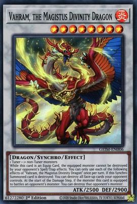 SH Vahram, the Magistus Divinity Dragon - GEIM-EN006 - Super Rare 1st Edition Genesis Impact [GEIM] 1st Edition Singles