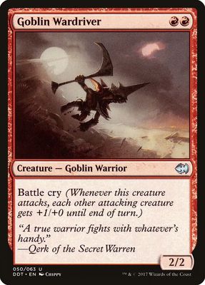 Goblin Wardriver - Duel Decks: Merfolk vs. Goblins (DDT) Duel Decks: Merfolk vs. Goblins 050/063