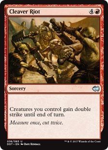 Cleaver Riot 036/063 - Duel Decks Merfolk vs. Goblins Singles