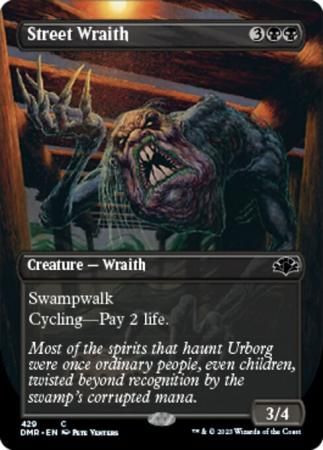 Street Wraith 429 - Alternate Art Borderless Dominaria Remastered Collector Booster Singles