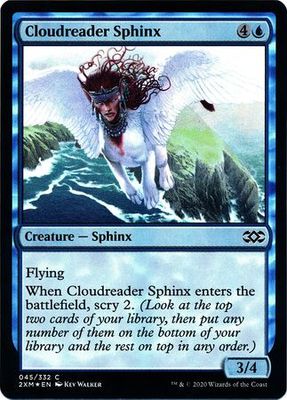 Cloudreader Sphinx 045/332 - Foil Double Masters Foil Singles