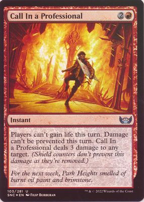 Call In a Professional 103/281 - Foil Streets of New Capenna Foil Singles
