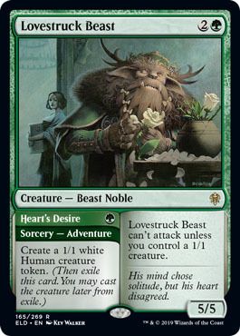 Lovestruck Beast 165/269 Throne of Eldraine Singles