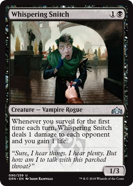 Whispering Snitch 090/259 - Guilds of Ravnica Singles