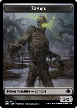 Zombie // Cat (008) Double-sided Token - Dominaria Remastered (DMR) Dominaria Remastered - Foil   005/014-008/014