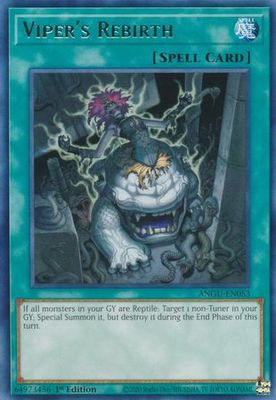 Viper&#39;s Rebirth - ANGU-EN053 - Rare 1st Edition Ancient Guardians 1st Edition Singles *Espanol*