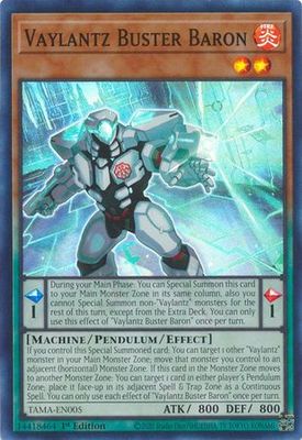 Vaylantz Buster Baron - TAMA-EN005 - Super Rare 1st Edition Tactical Masters 1st Edition Singles