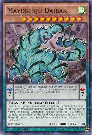 Mayosenju Daibak - SP17-EN003 - Starfoil Rare 1st Edition Star Pack Battle Royal Singles *Espanol*