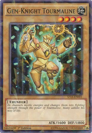Gem-Knight Tourmaline - SP15-EN001 - Shatterfoil Rare 1st Edition Star Pack ARC-V Singles