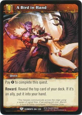 A Bird In Hand - 204/220 - Common WoW: War of Elements
