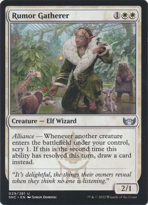Rumor Gatherer 029/281 - Streets of New Capenna Singles (Español)