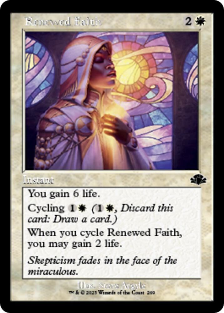 Renewed Faith (Retro Frame) - Dominaria Remastered (DMR) Dominaria Remastered