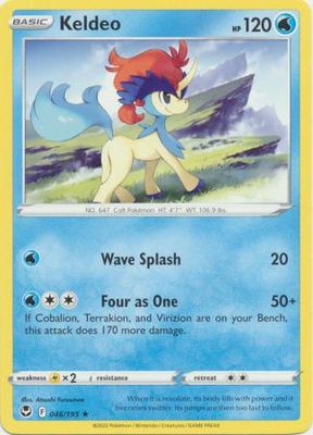 Keldeo - 046/195 - Rare Sword &amp; Shield: Silver Tempest Singles