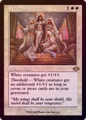 Divine Sacrament 262 - Retro Frame Foil Dominaria Remastered Collector Booster Foil Singles