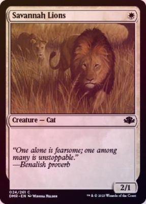 Savannah Lions 024/261 - Foil Dominaria Remastered Foil Singles