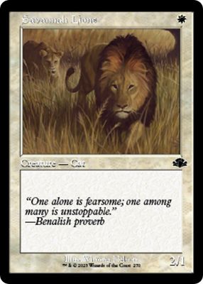 Savannah Lions (Retro Frame) - Dominaria Remastered (DMR) Dominaria Remastered