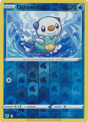 Oshawott - 041/189 - Common Reverse Holo Sword &amp; Shield: Astral Radiance Reverse Holo Singles