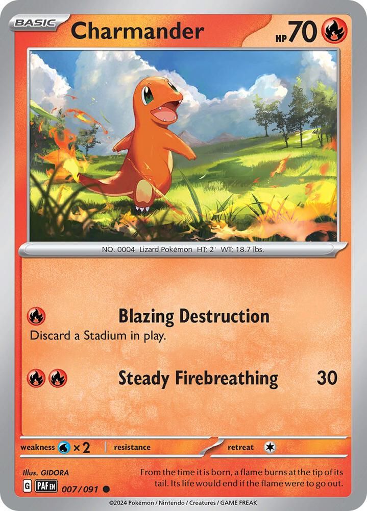 Charmander - 007/091 - SV: Paldean Fates (PAF) SV: Paldean Fates