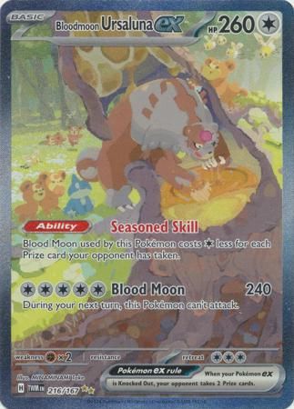 SJ Bloodmoon Ursaluna ex - 216/167 - Special Illustration Rare Scarlet and Violet: Twilight Masquerade Singles