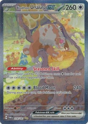 SJ Bloodmoon Ursaluna ex - 216/167 - Special Illustration Rare Scarlet and Violet: Twilight Masquerade Singles