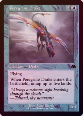 Peregrine Drake 292 - Retro Frame Foil Dominaria Remastered Collector Booster Foil Singles