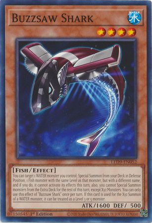 Buzzsaw Shark - LED9-EN052 - Common 1st Edition Legendary Duelists: Duels from the Deep 1st Edition Singles
