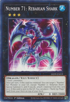 Number 71: Rebarian Shark - LED9-EN013 - Common 1st Edition Legendary Duelists: Duels from the Deep 1st Edition Singles