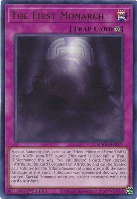 The First Monarch - MAGO-EN091 - Rare 1st Edition Maximum Gold 1st Edition Singles (espanol)