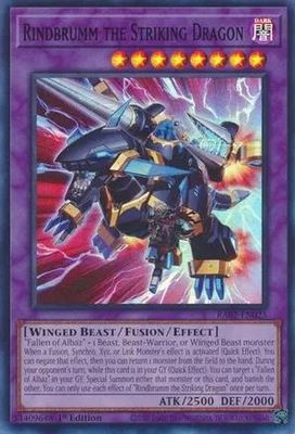 SH Rindbrumm the Striking Dragon - RA02-EN025 - Super Rare 1st Edition Rarity Collection II Singles