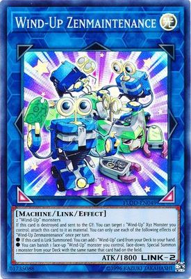 Wind-Up Zenmaintenance- FLOD-EN049 - Super Rare Unlimited Flames of Destruction Unlimited Singles
