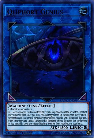 SH Qliphort Genius - DUPO-EN095 - Ultra Rare 1st Edition Duel Power 1st Edition Singles