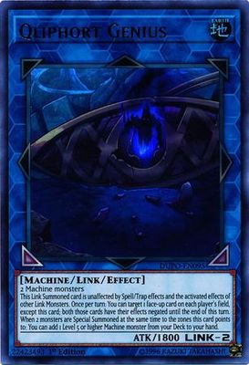 SH Qliphort Genius - DUPO-EN095 - Ultra Rare 1st Edition Duel Power 1st Edition Singles