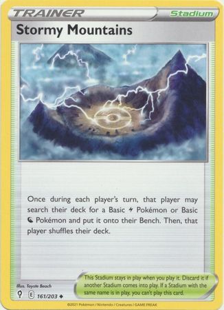 Stormy Mountains - 161/203 - Uncommon Sword &amp; Shield: Evolving Skies Singles-league - (Español)