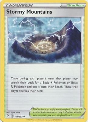 Stormy Mountains - 161/203 - Uncommon Sword &amp; Shield: Evolving Skies Singles-league - (Español)