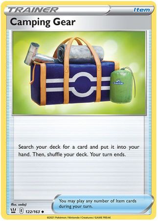 Camping Gear - 122/163 - Uncommon Sword &amp; Shield: Battle Styles Singles