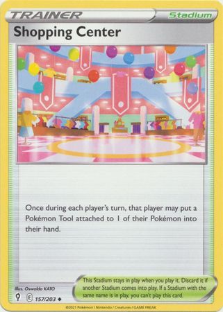 Shopping Center - 157/203 - Uncommon Sword &amp; Shield: Evolving Skies Singles