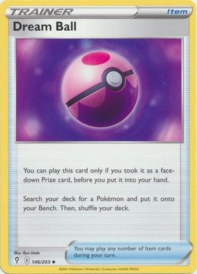 Dream Ball - 146/203 - Uncommon Sword &amp; Shield: Evolving Skies Singles(Español)