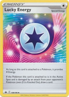 Lucky Energy - 158/198 - Uncommon Sword &amp; Shield: Chilling Reign Singles