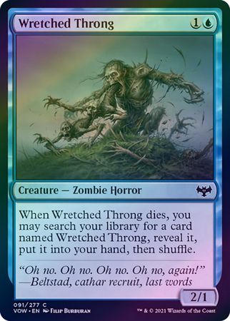 Wretched Throng 091/277 - Foil Innistrad: Crimson Vow Foil Singles