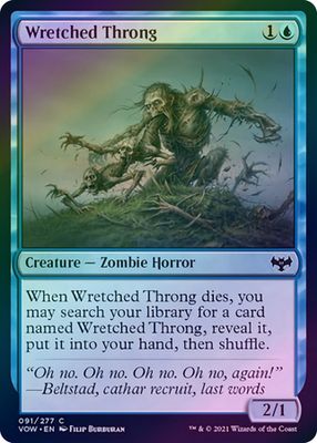 Wretched Throng 091/277 - Foil Innistrad: Crimson Vow Foil Singles