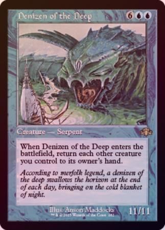 Denizen of the Deep 282 - Retro Frame Foil Dominaria Remastered Collector Booster Foil Singles
