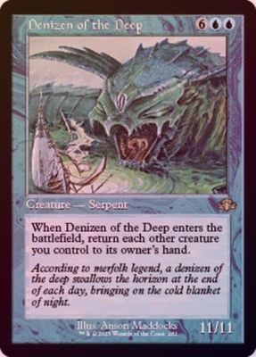 Denizen of the Deep 282 - Retro Frame Foil Dominaria Remastered Collector Booster Foil Singles