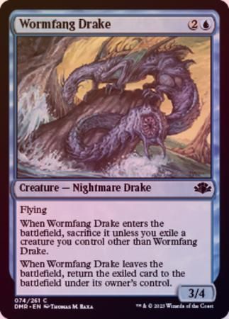 Wormfang Drake 074/261 - Foil Dominaria Remastered Foil Singles