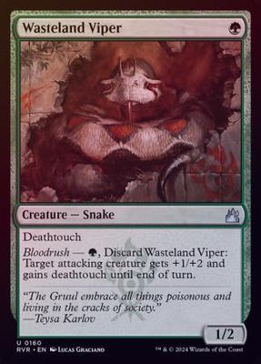 Wasteland Viper 0160 - Foil Ravnica Remastered Foil Singles