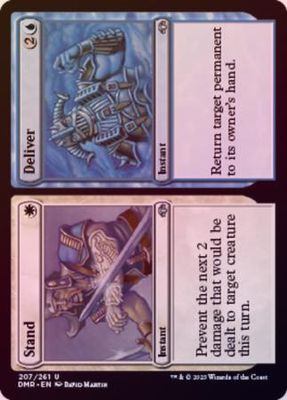Stand // Deliver 207/261 - Foil Dominaria Remastered Foil Singles