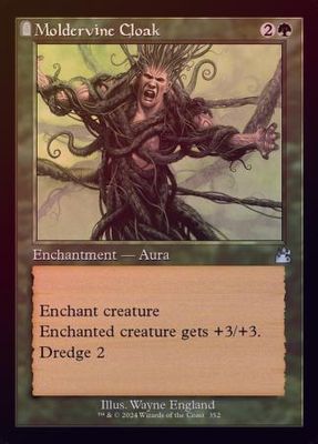 Moldervine Cloak Retro Frame 0352 - Foil Ravnica Remastered Collector Booster Foil Singles