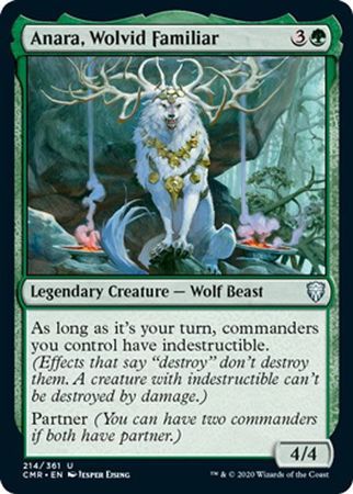 Anara, Wolvid Familiar 214/361 - Commander Legends Singles