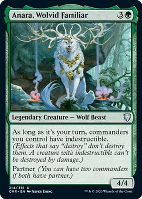 Anara, Wolvid Familiar 214/361 - Commander Legends Singles