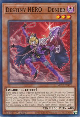 Destiny HERO - Denier - MP22-EN199 - Common 1st Edition 2022 Mega-Tin: Pharaoh&#39;s Gods 1st Edition Singles